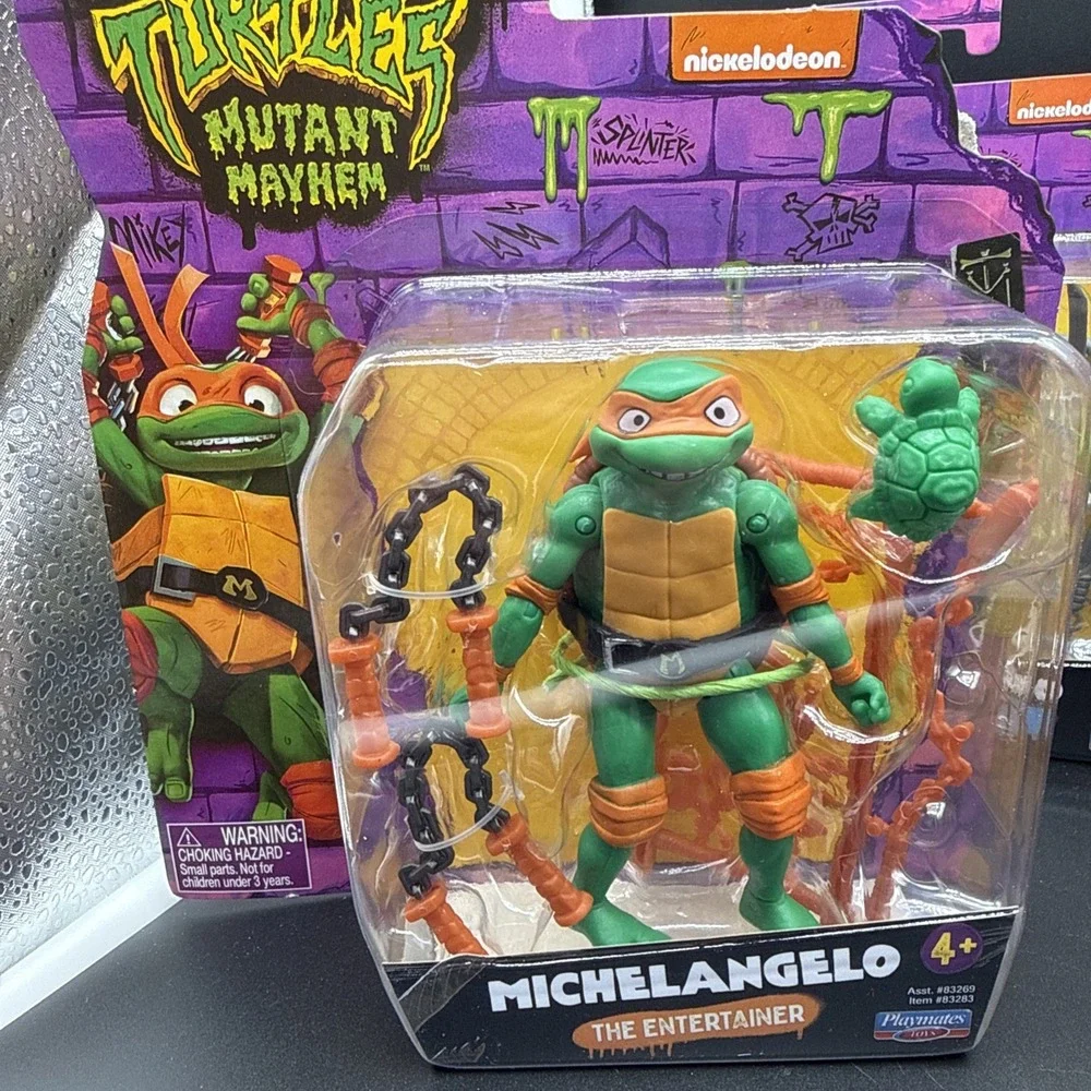 Playmates TMNT Mutant Mayhem 4 Figure Lot Leo Don Raph Mikey 2023 NEW